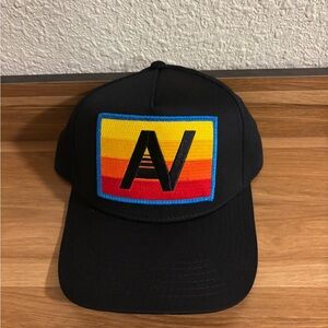 *Brand New* LOGO RAINBOW VINTAGE TRUCKER HAT Black